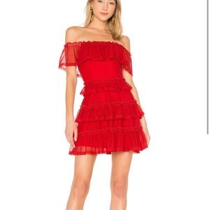 The Fifth Label Red Tiered Ruffle Dress !!!!!